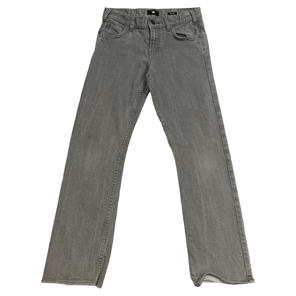 DC SHOES Y2K women's grey straight leg low-rise jeans, size 26. - Picture 2 of 4